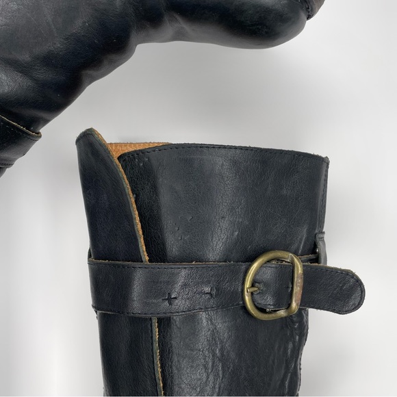 FIORENTINI + BAKER Black Eternity Boots 3 Buckle Artisan Leather Size EU 37 US 7 - Picture 12 of 16